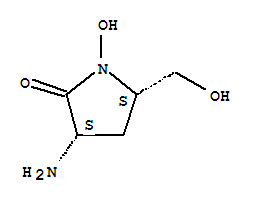 (3s,5s)-(9ci)-3-氨基-1-羥基-5-(羥基甲基)-2-吡咯烷酮結(jié)構式_402579-37-7結(jié)構式