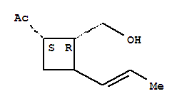 rel-(9ci)-1-[(1r,2s)-2-(羥基甲基)-3-(1-丙烯基)環(huán)丁基]-乙酮結(jié)構(gòu)式_403652-75-5結(jié)構(gòu)式