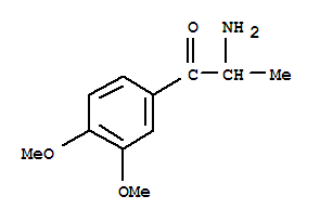 1-Propanone, 2-amino-1-(3,4-dimethoxyphenyl)-Structure,40513-44-8Structure 1-Propanone, 2-amino-1-(3,4-dimethoxyphenyl)- Structure,40513-44-8Structure