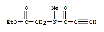 (9ci)-n-甲基-n-(1-氧代-2-丙炔)-甘氨酸乙酯結(jié)構(gòu)式_406687-61-4結(jié)構(gòu)式