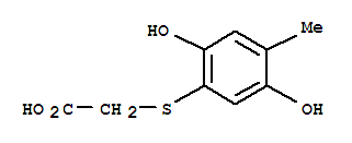 (9ci)-[(2,5-二羥基-4-甲基苯基)硫代]-乙酸結(jié)構(gòu)式_408340-52-3結(jié)構(gòu)式