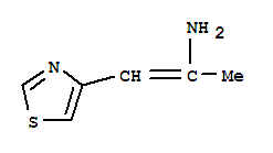 1-(4-噻唑)-1-丙烯-2-胺結(jié)構(gòu)式_408352-44-3結(jié)構(gòu)式