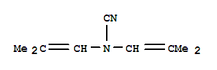 Cyanamide, bis(2-methyl-1-propenyl)-(9ci)Structure,409314-94-9Structure Cyanamide, bis(2-methyl-1-propenyl)-(9ci) Structure,409314-94-9Structure