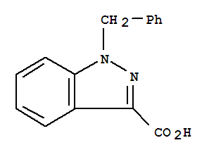 1-(Phenylmethyl)-1h-indazole-3-carboxylic acidStructure,41354-03-4Structure 1-(Phenylmethyl)-1h-indazole-3-carboxylic acid Structure,41354-03-4Structure