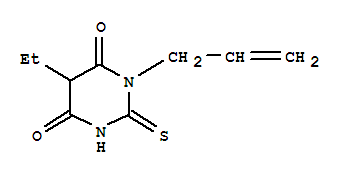 4,6(1H,5h)-pyrimidinedione,5-ethyldihydro-1-(2-propenyl)-2-thioxo-(9ci)Structure,415702-86-2Structure 4,6(1H,5h)-pyrimidinedione,5-ethyldihydro-1-(2-propenyl)-2-thioxo-(9ci) Structure,415702-86-2Structure