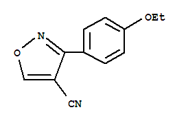 4-Isoxazolecarbonitrile,3-(4-ethoxyphenyl)-(9ci)Structure,418790-62-2Structure 4-Isoxazolecarbonitrile,3-(4-ethoxyphenyl)-(9ci) Structure,418790-62-2Structure