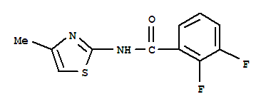 Benzamide, 2,3-difluoro-n-(4-methyl-2-thiazolyl)-(9ci)Structure,418791-31-8Structure Benzamide, 2,3-difluoro-n-(4-methyl-2-thiazolyl)-(9ci) Structure,418791-31-8Structure