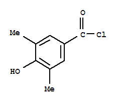 Benzoyl chloride, 4-hydroxy-3,5-dimethyl-(9ci) Structure,42293-38-9Structure