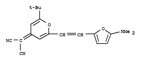 (9ci)-[2-[2-[5-(二甲基氨基)-2-呋喃]乙烯]-6-(1,1-二甲基乙基)-4H-吡喃-4-基]-丙二腈結構式_424835-57-4結構式