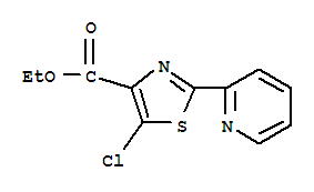 4-Thiazolecarboxylicacid,5-chloro-2-(2-pyridinyl)-,ethylester(9ci)Structure,425392-50-3Structure 4-Thiazolecarboxylicacid,5-chloro-2-(2-pyridinyl)-,ethylester(9ci) Structure,425392-50-3Structure
