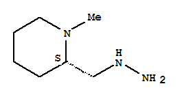 Piperidine, 2-(hydrazinomethyl)-1-methyl-, (2s)-(9ci)Structure,432518-37-1Structure Piperidine, 2-(hydrazinomethyl)-1-methyl-, (2s)-(9ci) Structure,432518-37-1Structure