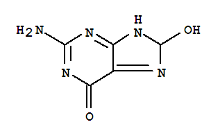 6H-purin-6-one, 2-amino-1,8-dihydro-8-hydroxy-, radical ion(1-) (9ci)Structure,433302-89-7Structure 6H-purin-6-one, 2-amino-1,8-dihydro-8-hydroxy-, radical ion(1-) (9ci) Structure,433302-89-7Structure