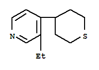 Pyridine, 3-ethyl-4-(tetrahydro-2h-thiopyran-4-yl)-(9ci)Structure,439928-60-6Structure Pyridine, 3-ethyl-4-(tetrahydro-2h-thiopyran-4-yl)-(9ci) Structure,439928-60-6Structure