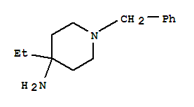 1-芐基-4-乙基哌啶-4-胺結(jié)構(gòu)式_440101-13-3結(jié)構(gòu)式