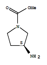 1-Pyrrolidinecarboxylicacid,3-amino-,methylester,(3s)-(9ci)Structure,442873-98-5Structure 1-Pyrrolidinecarboxylicacid,3-amino-,methylester,(3s)-(9ci) Structure,442873-98-5Structure