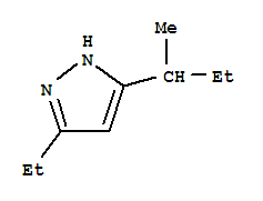1H-pyrazole, 3-ethyl-5-(1-methylpropyl)-Structure,442886-89-7Structure 1H-pyrazole, 3-ethyl-5-(1-methylpropyl)- Structure,442886-89-7Structure