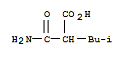 2-(氨基羰基)-4-甲基戊酸結(jié)構(gòu)式_4431-58-7結(jié)構(gòu)式