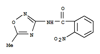 Benzamide, n-(5-methyl-1,2,4-oxadiazol-3-yl)-2-nitro-(9ci)Structure,444717-82-2Structure Benzamide, n-(5-methyl-1,2,4-oxadiazol-3-yl)-2-nitro-(9ci) Structure,444717-82-2Structure