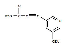 2-Propynoicacid,3-(5-ethoxy-3-pyridinyl)-,ethylester(9ci)Structure,445492-11-5Structure 2-Propynoicacid,3-(5-ethoxy-3-pyridinyl)-,ethylester(9ci) Structure,445492-11-5Structure