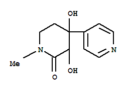 2-Piperidinone, 3,4-dihydroxy-1-methyl-4-(4-pyridinyl)-(9ci)Structure,446027-96-9Structure 2-Piperidinone, 3,4-dihydroxy-1-methyl-4-(4-pyridinyl)-(9ci) Structure,446027-96-9Structure