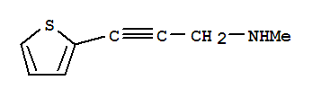 2-Propyn-1-amine, n-methyl-3-(2-thienyl)-(9ci)Structure,450357-06-9Structure 2-Propyn-1-amine, n-methyl-3-(2-thienyl)-(9ci) Structure,450357-06-9Structure
