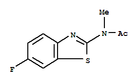 Acetamide, n-(6-fluoro-2-benzothiazolyl)-n-methyl-(9ci)Structure,452-42-6Structure Acetamide, n-(6-fluoro-2-benzothiazolyl)-n-methyl-(9ci) Structure,452-42-6Structure