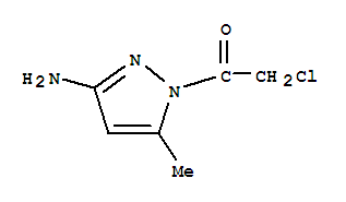 1H-pyrazol-3-amine, 1-(chloroacetyl)-5-methyl- (9ci)Structure,453576-50-6Structure 1H-pyrazol-3-amine, 1-(chloroacetyl)-5-methyl- (9ci) Structure,453576-50-6Structure