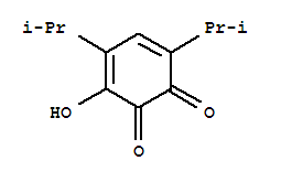 3,5-Cyclohexadiene-1,2-dione,3-hydroxy-4,6-bis(1-methylethyl)-(9ci)Structure,46401-41-6Structure 3,5-Cyclohexadiene-1,2-dione,3-hydroxy-4,6-bis(1-methylethyl)-(9ci) Structure,46401-41-6Structure
