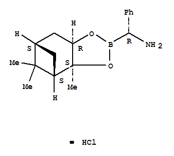 (Alphar,3as,4s,6s,7ar)-hexahydro-3a,8,8-trimethyl-alpha-phenyl-4,6-methano-1,3,2-benzodioxaborole-2-methanamine hydrochloride (1:1)Structure,476334-31-3Structure (Alphar,3as,4s,6s,7ar)-hexahydro-3a,8,8-trimethyl-alpha-phenyl-4,6-methano-1,3,2-benzodioxaborole-2-methanamine hydrochloride (1:1) Structure,476334-31-3Structure