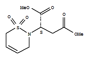 (2S)-2-(3,6-dihydro-1,1-dioxido-2h-1,2-thiazin-2-yl)-butanedioic acid 1,4-dimethyl esterStructure,515130-18-4Structure (2S)-2-(3,6-dihydro-1,1-dioxido-2h-1,2-thiazin-2-yl)-butanedioic acid 1,4-dimethyl ester Structure,515130-18-4Structure
