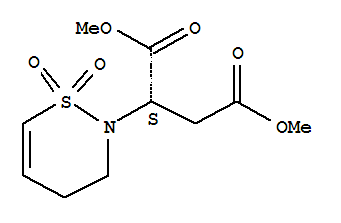 (2S)-2-(3,4-dihydro-1,1-dioxido-2h-1,2-thiazin-2-yl)-butanedioic acid 1,4-dimethyl esterStructure,515130-21-9Structure (2S)-2-(3,4-dihydro-1,1-dioxido-2h-1,2-thiazin-2-yl)-butanedioic acid 1,4-dimethyl ester Structure,515130-21-9Structure
