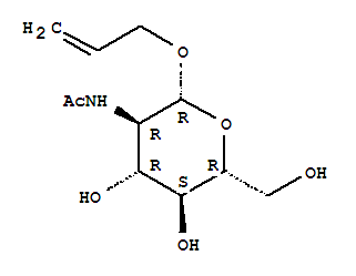 2-乙酰氨基-2-脫氧-beta-D-吡喃葡萄糖苷烯丙酯結(jié)構(gòu)式_54400-77-0結(jié)構(gòu)式