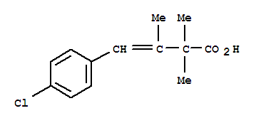 4-(4-Chlorophenyl)-2,2,3-trimethyl-but-3-enoic acidStructure,55078-30-3Structure 4-(4-Chlorophenyl)-2,2,3-trimethyl-but-3-enoic acid Structure,55078-30-3Structure