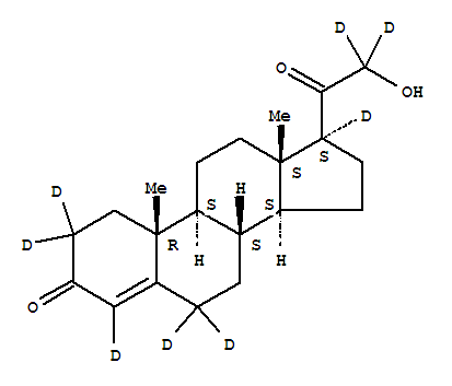 去氧皮質(zhì)酮-D8結(jié)構(gòu)式_55487-63-3結(jié)構(gòu)式