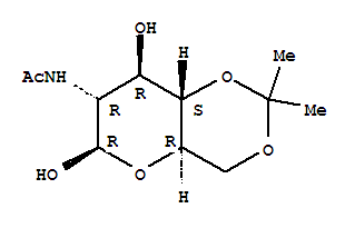 2-乙酰氨基-2-脫氧-4,6-鄰異亞丙基-d-吡喃葡萄糖結構式_564469-85-8結構式