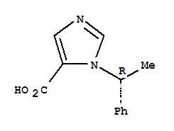 (R)-(+)-1-(1-苯基乙基)-1H-咪唑-5-羧酸結(jié)構(gòu)式_56649-48-0結(jié)構(gòu)式