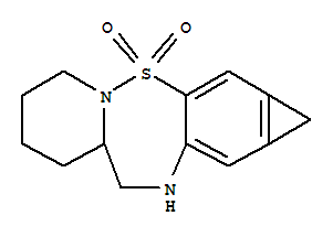1,5,6,7,8,8a,9,10-八氫-環(huán)丙并[4,5]苯并[1,2-f]吡啶并[1,2-B][1,2,5]硫雜二氮雜卓 3,3-二氧化物結(jié)構(gòu)式_5814-64-2結(jié)構(gòu)式