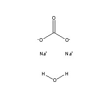 Sodium carbonate,monohydrateStructure,5968-11-6Structure Sodium carbonate,monohydrate Structure,5968-11-6Structure