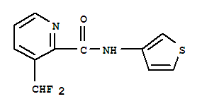 2-Pyridinecarboxamide,3-(difluoromethyl)-n-3-thienyl-(9ci)Structure,616204-51-4Structure 2-Pyridinecarboxamide,3-(difluoromethyl)-n-3-thienyl-(9ci) Structure,616204-51-4Structure