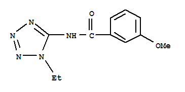 Benzamide, n-(1-ethyl-1h-tetrazol-5-yl)-3-methoxy-(9ci)Structure,638146-79-9Structure Benzamide, n-(1-ethyl-1h-tetrazol-5-yl)-3-methoxy-(9ci) Structure,638146-79-9Structure