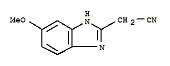 1H-benzimidazole-2-acetonitrile,5-methoxy-(9ci)Structure,63928-15-4Structure 1H-benzimidazole-2-acetonitrile,5-methoxy-(9ci) Structure,63928-15-4Structure