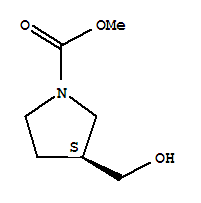 1-Pyrrolidinecarboxylicacid,3-(hydroxymethyl)-,methylester,(3s)-(9ci)Structure,639491-62-6Structure 1-Pyrrolidinecarboxylicacid,3-(hydroxymethyl)-,methylester,(3s)-(9ci) Structure,639491-62-6Structure