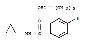 Benzamide, n-cyclopropyl-4-fluoro-3-(4-oxobutyl)-(9ci)Structure,639858-65-4Structure Benzamide, n-cyclopropyl-4-fluoro-3-(4-oxobutyl)-(9ci) Structure,639858-65-4Structure