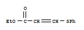 3-(苯基硫代)-2-丙酸乙酯結(jié)構(gòu)式_64050-18-6結(jié)構(gòu)式