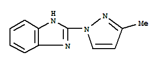 (9ci)-2-(3-甲基-1H-吡唑-1-基)-1H-苯并咪唑結(jié)構(gòu)式_6488-90-0結(jié)構(gòu)式
