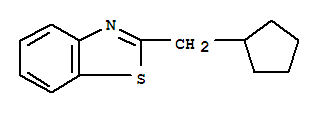 Benzothiazole, 2-(cyclopentylmethyl)-(9ci)Structure,64909-91-7Structure Benzothiazole, 2-(cyclopentylmethyl)-(9ci) Structure,64909-91-7Structure