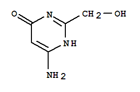 (9ci)-6-氨基-2-(羥基甲基)-4(1H)-嘧啶酮結(jié)構(gòu)式_64994-47-4結(jié)構(gòu)式