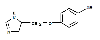 (9ci)-4,5-二氫-4-[(4-甲基苯氧基)甲基]-1H-咪唑結(jié)構(gòu)式_652128-77-3結(jié)構(gòu)式