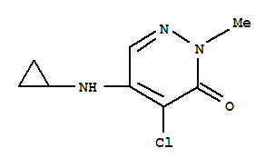 3(2H)-pyridazinone, 4-chloro-5-(cyclopropylamino)-2-methyl-Structure,65269-70-7Structure 3(2H)-pyridazinone, 4-chloro-5-(cyclopropylamino)-2-methyl- Structure,65269-70-7Structure