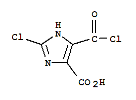 (9ci)-2-氯-5-(氯羰基)-1H-咪唑-4-羧酸結構式_69579-59-5結構式
